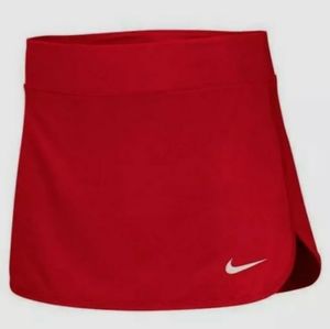 NIKE WOMEN'S DRIFIT TEAM PURE SKIRT S (UNIV RED)